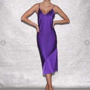 Fleur du Mal Midi Slip Cocktail Dress